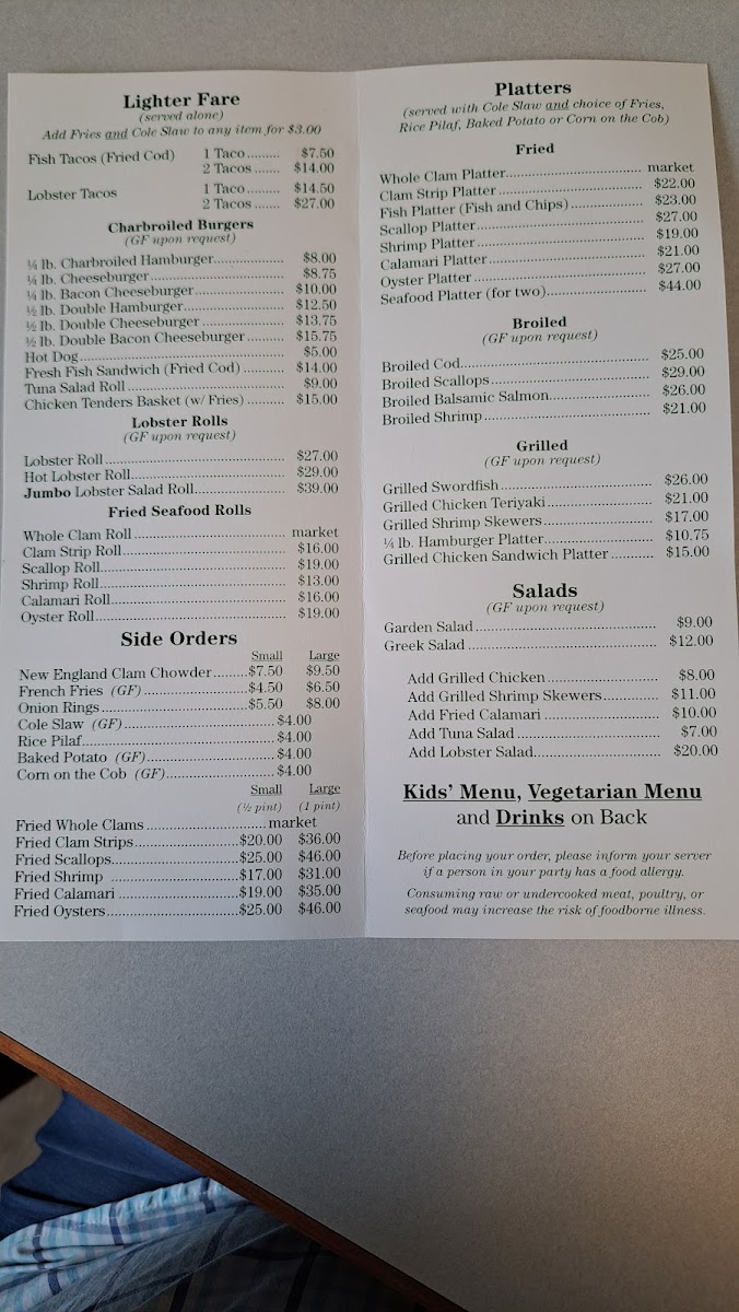 Menu - Cooke's Seafood photo 1
