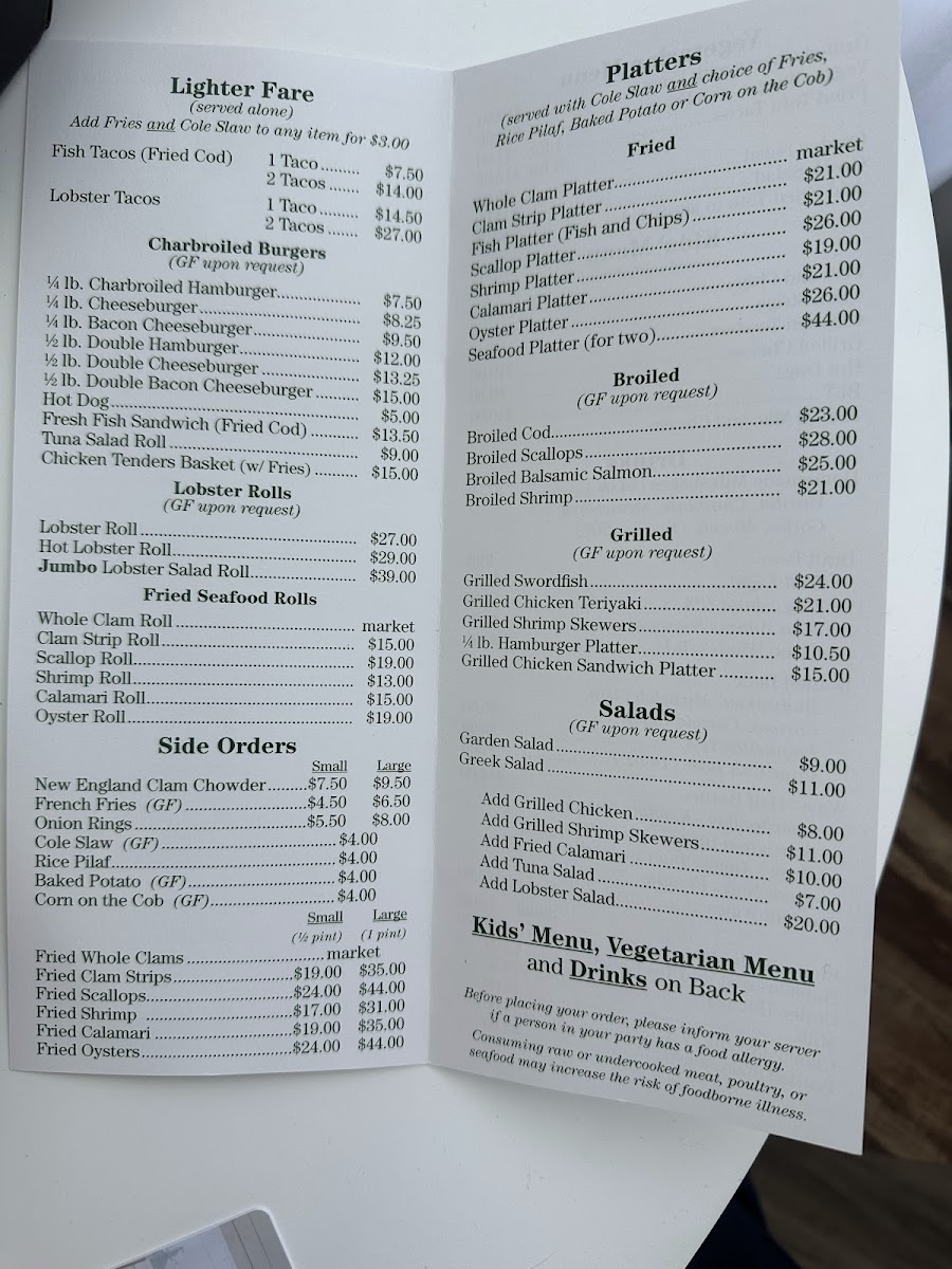 Menu - Cooke's Seafood photo 4